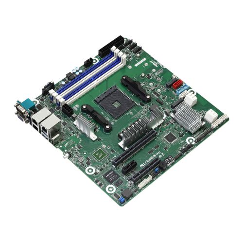 Asrock Rack X570D4U Server Board, AMD X570, AM4, Micro ATX, 4 DDR4, PCIe4, 2x M.2, Dual GB LAN, IPMI