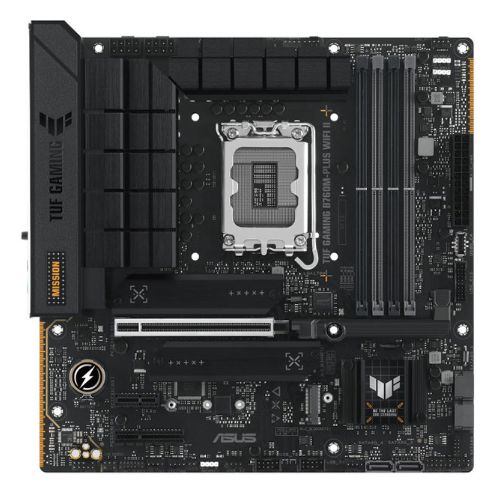 Asus TUF GAMING B760M-PLUS WIFI II, Intel B760, 1700, Micro ATX, 4 DDR5, HDMI, DP, Wi-Fi 6E, 2.5G LAN, PCIe5, 3x M.2