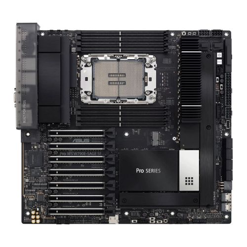 Asus PRO WS W790E-SAGE SE, Workstation, Intel W790, LGA4677, EEB, 8 DDR5, Dual 10G LAN,  IPMI Remote Management, SlimSAS, PCIe5, 3x M.2