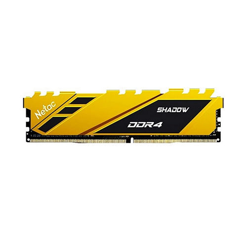 Netac Shadow Yellow, 16GB, DDR4, 3200MHz (PC4-25600), CL16, DIMM Memory