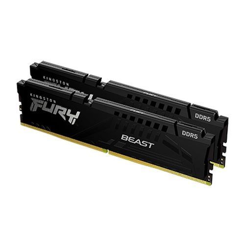 Kingston Fury Beast 32GB Kit (2 x 16GB), DDR5, 5200MHz (PC5-38400), CL40, 1.25V, ECC, XMP 3.0, PMIC, DIMM Memory