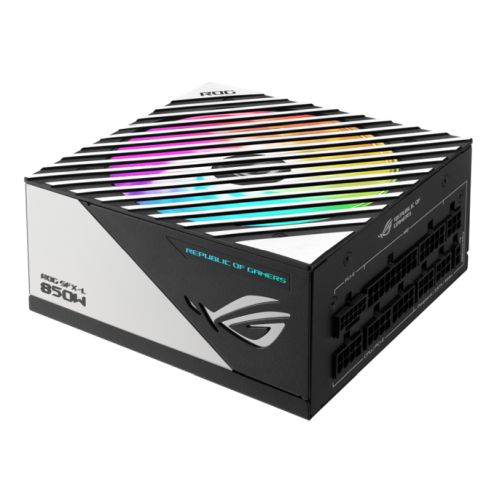 Asus 850W ROG LOKI SFX-L Platinum PSU, Small Form Factor, Fully Modular, 80+ Platinum, PCIe 5.0, 0dB Fan Button, RGB, ATX-to- SFX Bracket