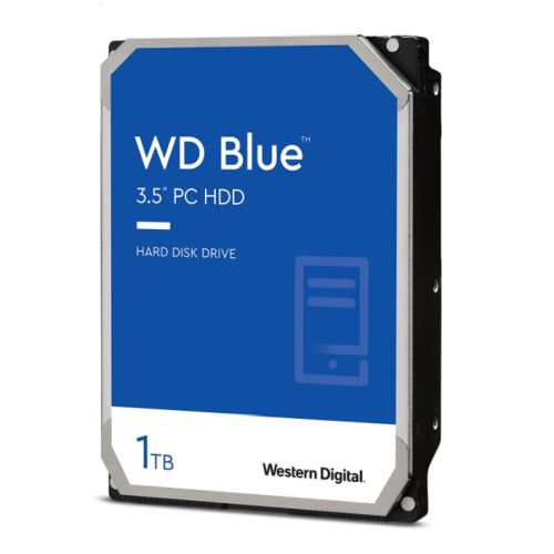 WD 3.5", 1TB, SATA3, Blue Series Hard Drive, 7200RPM, 64MB Cache, OEM