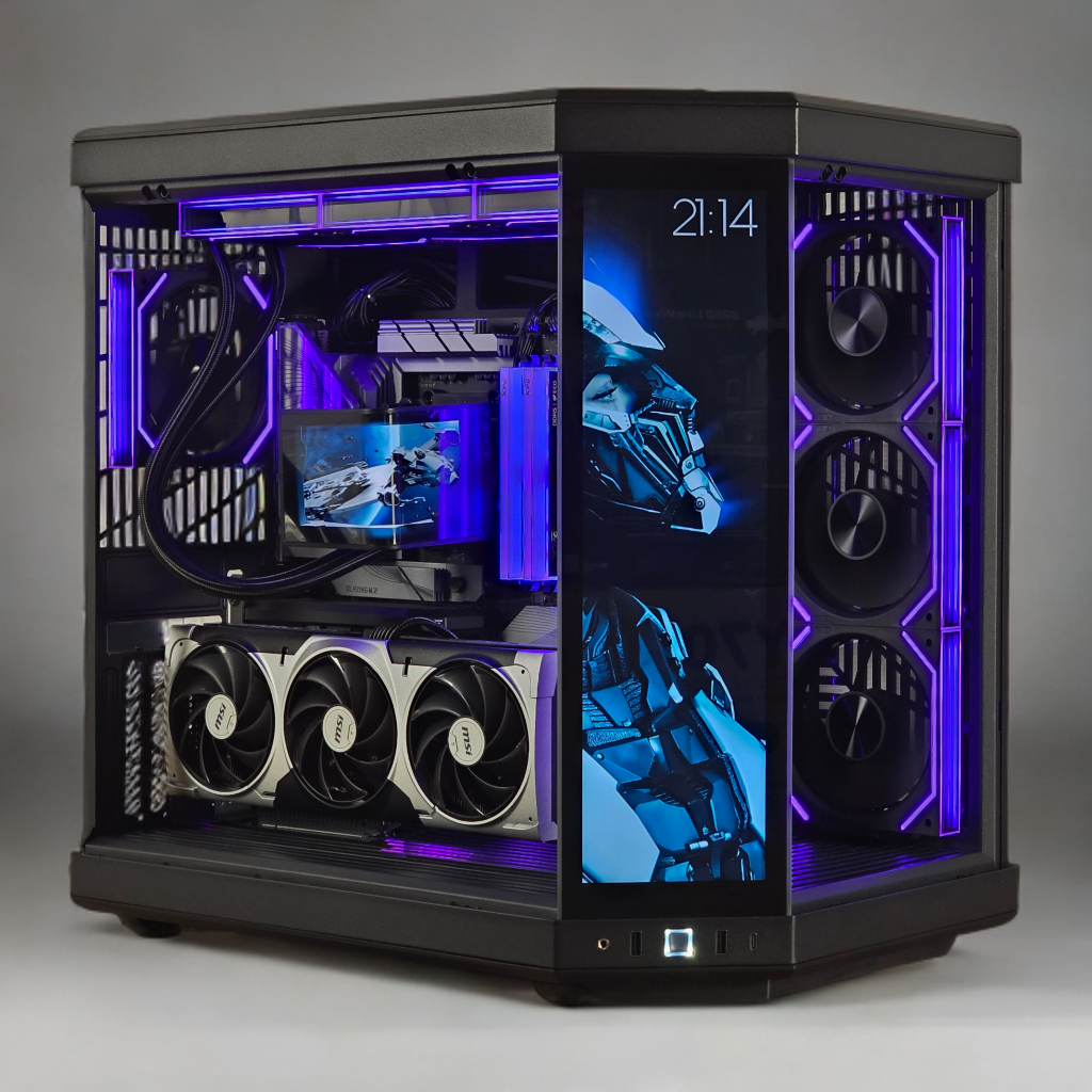 Y70 Black – Ryzen 7 9800x3D | RTX 5080 – VORTEX SYSTEMS
