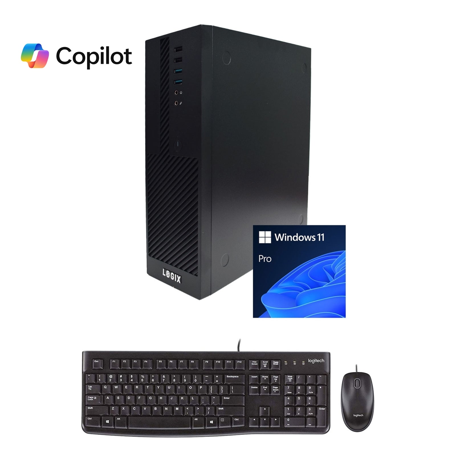 LOGIX 14th Gen Intel Core i7 20 Core Small Form Factor SFF Business / Education PC with 16GB RAM, 1TB SSD, Windows 11 Pro, Keyboard, Mouse & 3 Year Warranty
